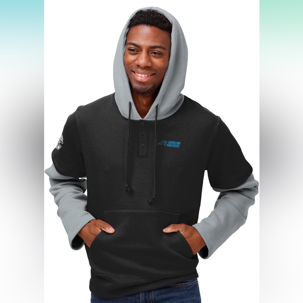 NFL Carolina Panthers gray hoodie